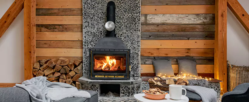 Thelin Hearth Products Direct Vent Gas Stove Fireplace Inspection in Arlington Heights, Illinois